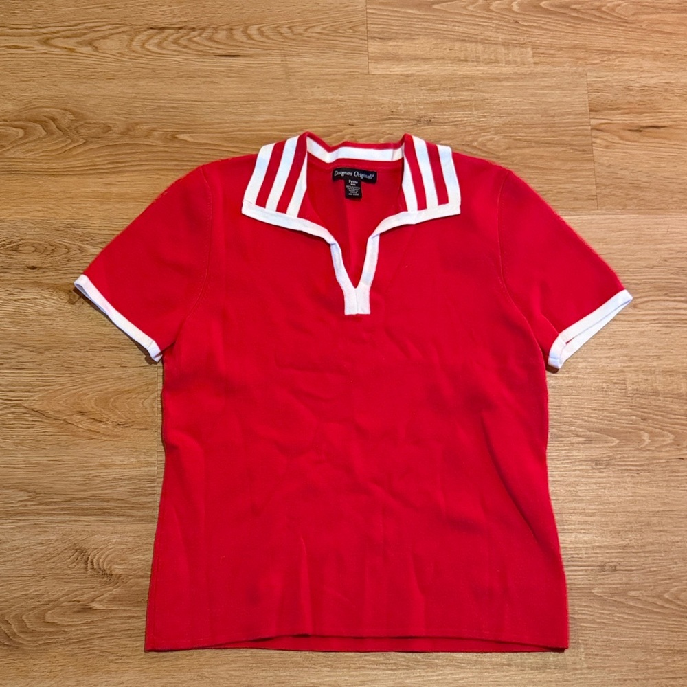Vintage Red knit top